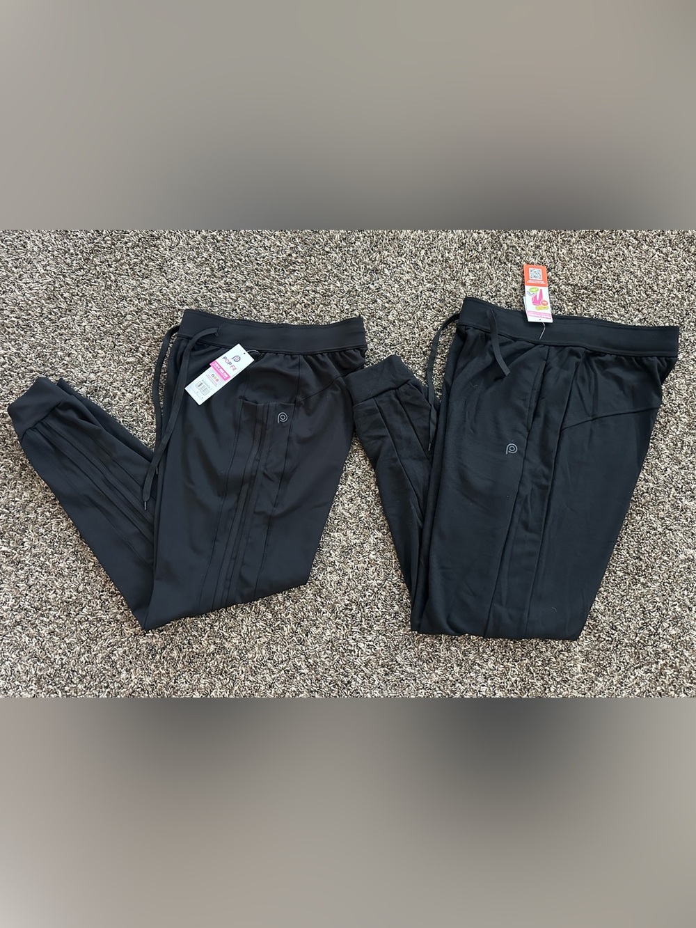 (2) NEW women’s POP Fit black activewear joggers - size small